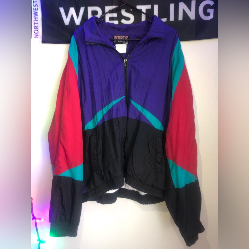 Retro vintage windbreaker